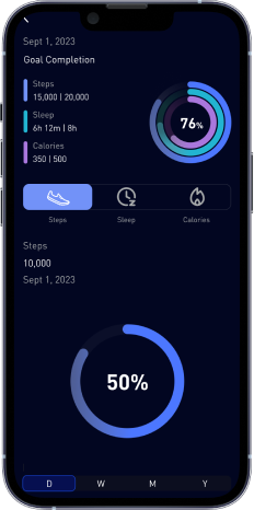 Pura goal completion flow, redesigned, screen 2 of 6