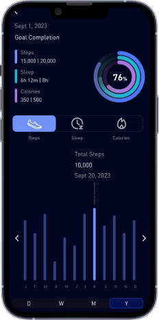 Pura goal completion flow, redesigned, screen 5 of 6