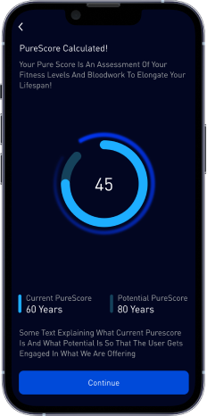 Pura Score flow, redesigned, screen 5 of 5